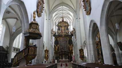 Fototapeta na wymiar Klosterkirche Kaisheim innen
