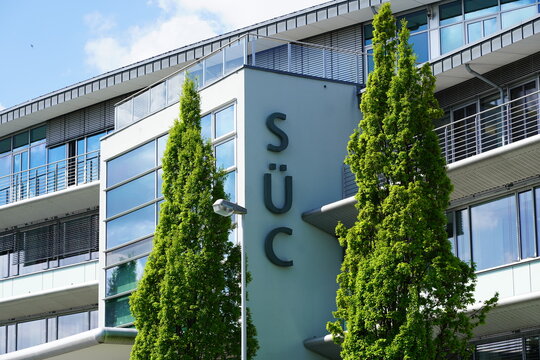 Firmensitz des Coburger Energieversorgungsunternehmens  S&Uuml;C, St&auml;dtische Werke &Uuml;berlandwerke in Coburg am 19.05.2021