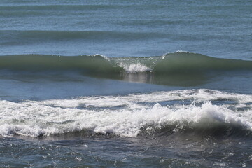 waves on the beach