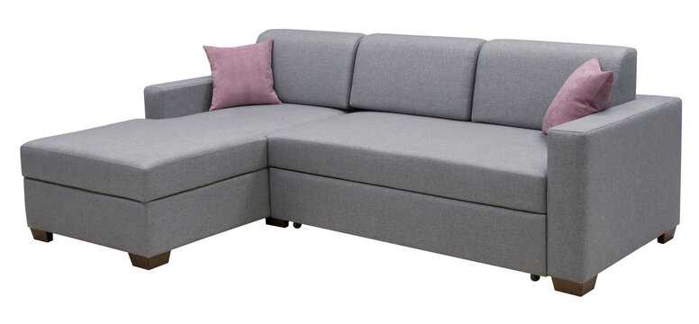 Corner sofa isolated on white background. Including clipping path