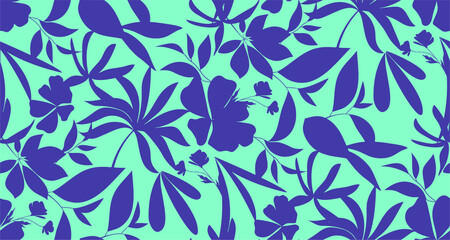 seamless pattern leaves