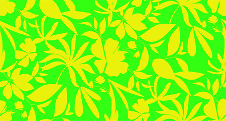seamless pattern leaves