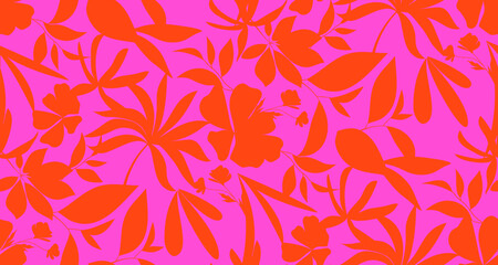 seamless pattern leaves
