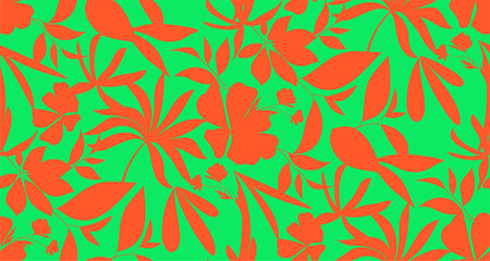 seamless pattern leaves