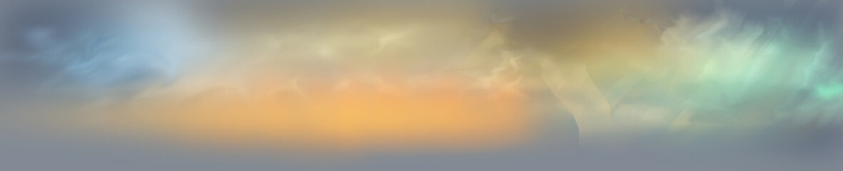 Obraz premium Detailed digital painting of a stormy sky