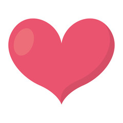 Isolated pink heart shape icon Vector illustration