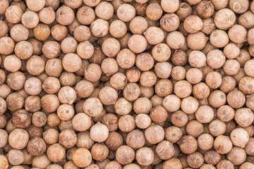 White pepper close up photo high resolution. Top view background