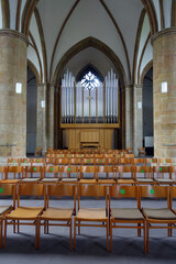 evangelische Neustädter Marienkirche aus dem 15. Jahrhundert, neue Orgel - Protestant Neustadt St. Mary's Church from the 15th century, new organ
