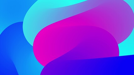 beautiful gradients with shades of blue purple along elegantly twisted line or pipe. Beautiful modern design background of liquid. 3d render