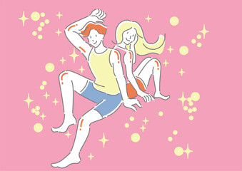 美容意識の高い男性と女性　脱毛