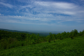 clouds over the landscape
