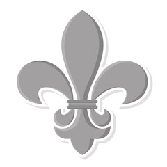 Isolated fleur de lis icon Vintage heraldic emblem Vector