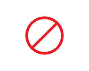 red, simple, flat, modern, clean stop, cancel, block, no, stoppage, quit, remove, delete,take away, cancelled icon, design element for all boards, designs.