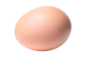 Close-up of egg isolated with clipping path.egg of hen.