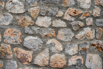 Texture of an old castle stone wall