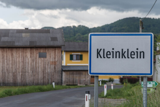 Ortstafel von Kleinklein in der S&uuml;dweststeiermark