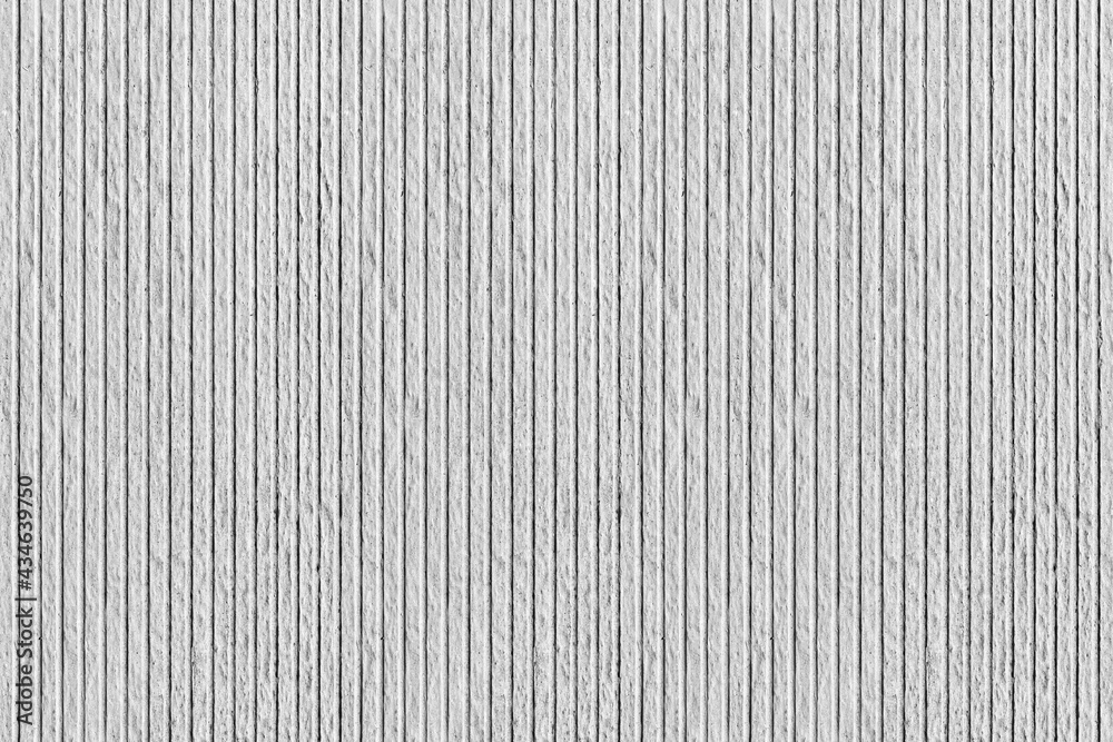 Wall mural White modern cement wall with lines  pattern and background seamless