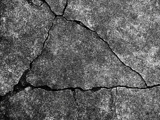 Obraz premium Old cement floor with crack in vintage style