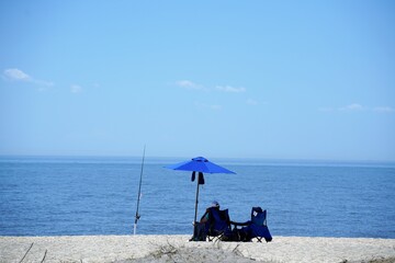 family on the beach.