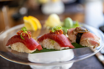 Fresh Bluefin Tuna Sushi Nigiri