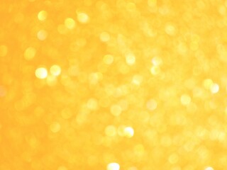 Golden yellow bokeh abstract background