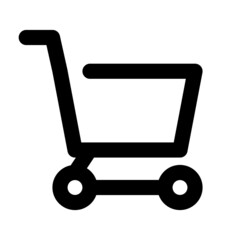 icon shopping cart using line style