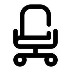 icon office chair using line style