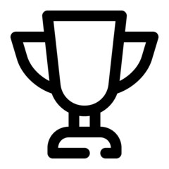 icon trophy for education using line style