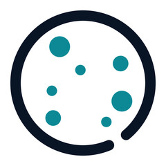 icon cookie using filled line style and blue color