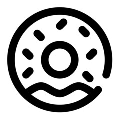 Obraz premium icon donut using line style