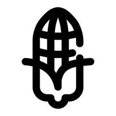 icon corn using line style