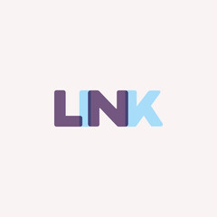 Link. Logo template.