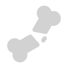 icon fracture using flat style and blue color dominate