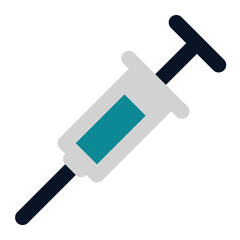 icon injection using flat style and blue color dominate