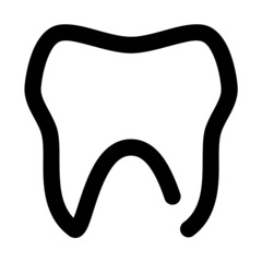 icon tooth using line style