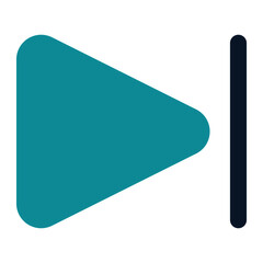 icon next using flat style and blue color dominate