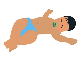 Bebe durmiendo. fondo transparente