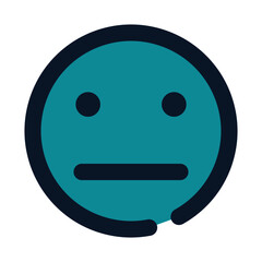 icon reactionless using filled line style and blue color