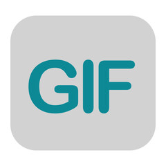 icon gif image using flat style and blue color dominate