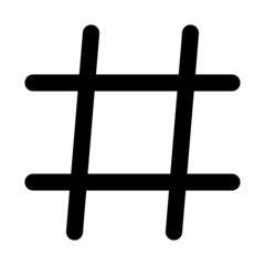 icon hashtag using line style