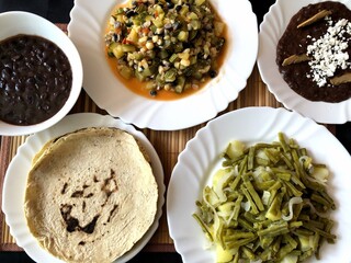 Delicious traditional Mexican food made at home