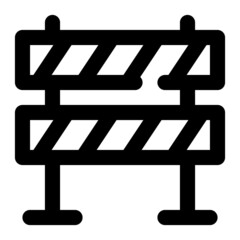 Fototapeta premium icon blocker construction using line style