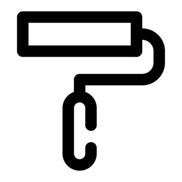 recommend clip art: icon paint roller using line style