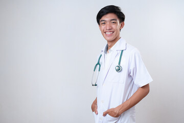 Portrait of confident young Asian medical doctor