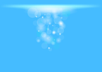 青　キラキラ　綺麗　泡　水中　背景　壁紙