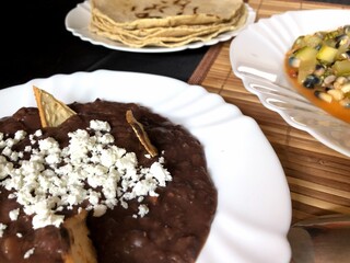 Delicious traditional Mexican food made at home