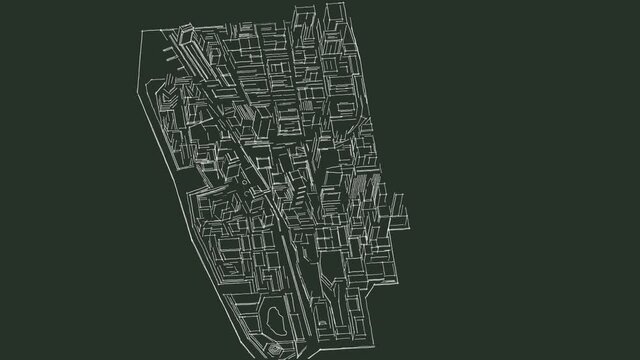 Revolution city plan layout blueprint animation design 