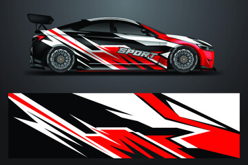 Car wrap designs vector background for vehicle