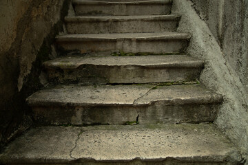 ancient stone steps in Kotor 