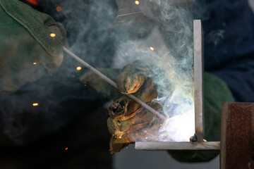 Fillet weld position. It refers to the process of joining two pieces of metal together when they...